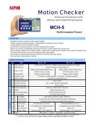 Nippon - Motion Checker MCH-5 - Micromech Ltd