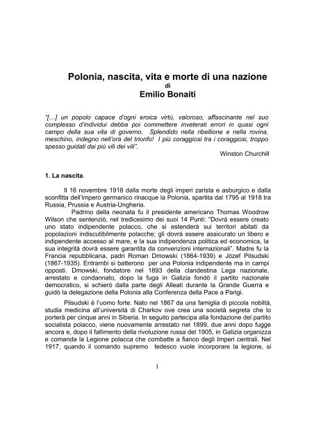 Polonia, nascita, vita e morte di una nazione - Ars Militaris