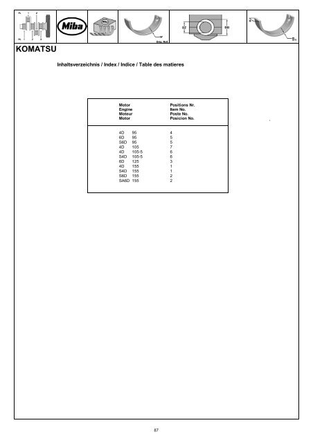 Engine Bearing Catalogue 2011I12