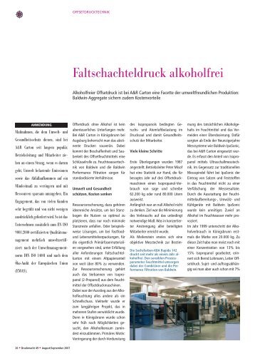 Faltschachteldruck alkoholfrei bei A&R - Druckmarkt