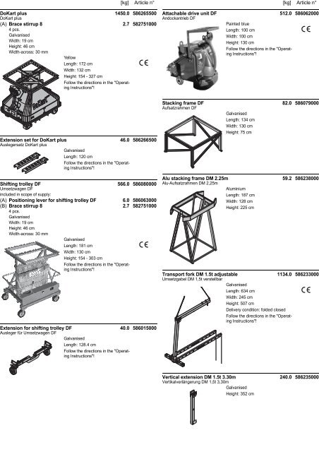 Article list - Doka