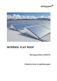 Montageanleitung Flat Roof - Donauer Solartechnik Vertriebs GmbH