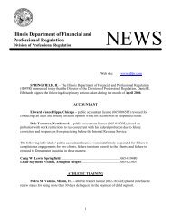 Illinois Department of Financial and Professional Regulation