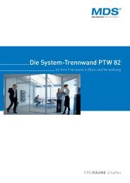 Die System-Trennwand PTW 82 - MDS Raumsysteme