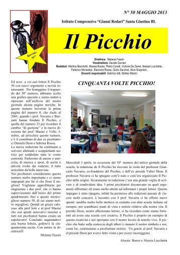 Il Picchio n 50 maggio 2013 - IC"Rodari"-Santa Giustina