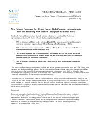 Consumer Issues In Auto Sales Survey – NCLC - National ...