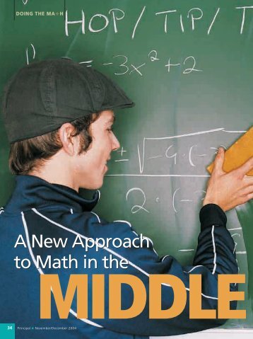 A New Approach to Math in the Middle Grades - National ...