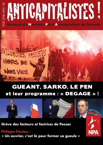 GUEANT, SARKO, LE PEN - NPA 33