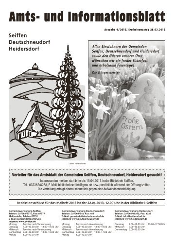 Amtsblatt 04.2013 - Seiffen