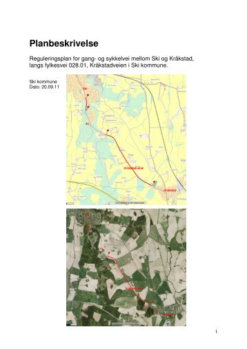 Planbeskrivelse - Ski kommune