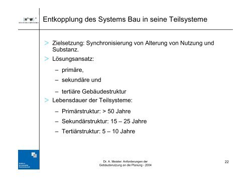 Dr. Andreas Meister: Anforderungen der Gebäudenutzung ... - Belimo