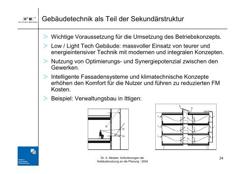 Dr. Andreas Meister: Anforderungen der Gebäudenutzung ... - Belimo