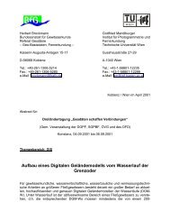 Aufbau eines Digitalen Geländemodells vom Wasserlauf der ... - DGPF