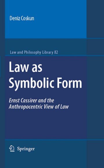 Law as Symbolic Form: Ernst Cassirer and the ... - International UL
