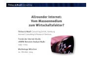 Allrounder Internet: Vom Massenmedium zum Wirtschaftsfaktor?