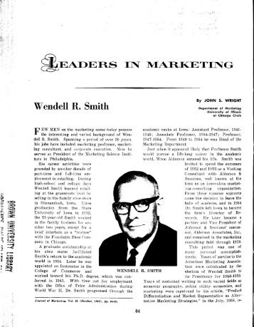 Wendell R. Smith - American Marketing Association