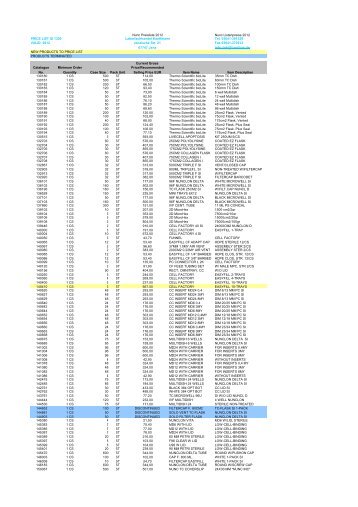 Nunc Listenpreis 2012 - Laborfachhandel-k.de