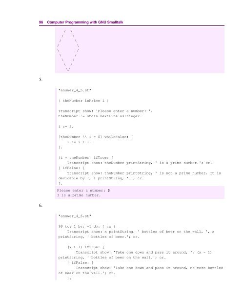 Computer Programming with GNU Smalltalk - Free