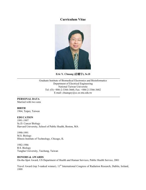 Prof. Eric Y. Chuang, Taiwan - Taiwan Society of Internal Medicine