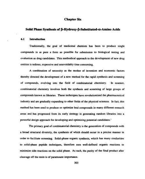 Solution and Solid Phase Synthesis of Unusual a-Amino Acids From