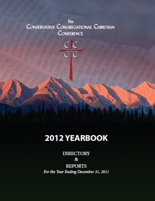 2012 Yearbook The Conservative Congregational Christian