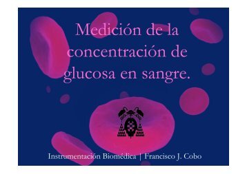 Medición de la concentración de glucosa en sangre.