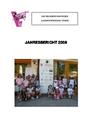 JAHRESBERICHT 2008 JAHRESBERICHT 2008 - ASC Welsberg