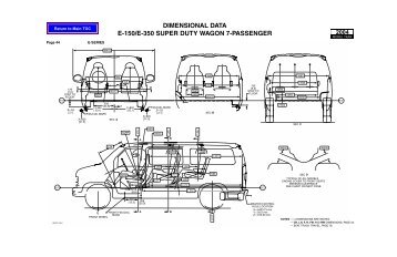 dimensional data e-150/e-350 super duty wagon 7 ... - Ford Fleet