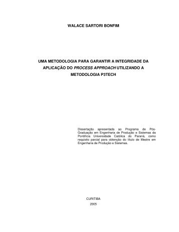 WALACE SARTORI BONFIM UMA METODOLOGIA PARA ... - PUCPR