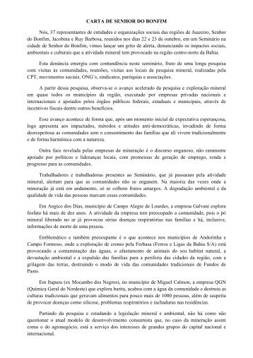 CARTA DE ANUÊNCIA Senhor(a) Tabelião(ã) de Protesto