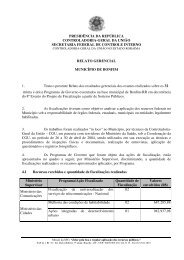 relatório de fiscalização nº 040 município de bonfim - Controladoria ...