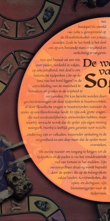 bordspel De wereld van Sofie is geïnspireerd op de ...