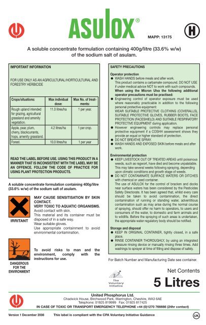 H 5 Litres - United Phosphorus Limited