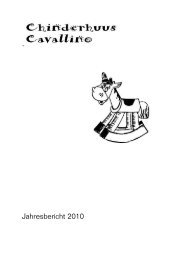 Jahresbericht 2010 - Chinderhuus Cavallino