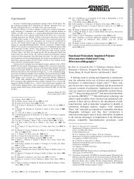 Functional Molecularly Imprinted Polymer Microstructures ...