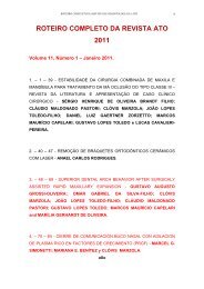 roteiro completo da revista ato 2011 - ATO ::. - Academia Tiradentes ...