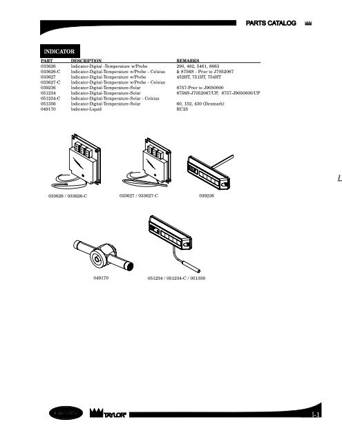 PARTS CATALOG