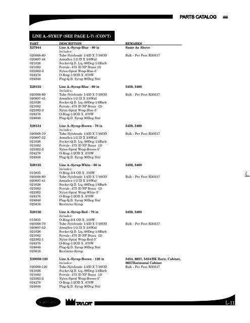 PARTS CATALOG