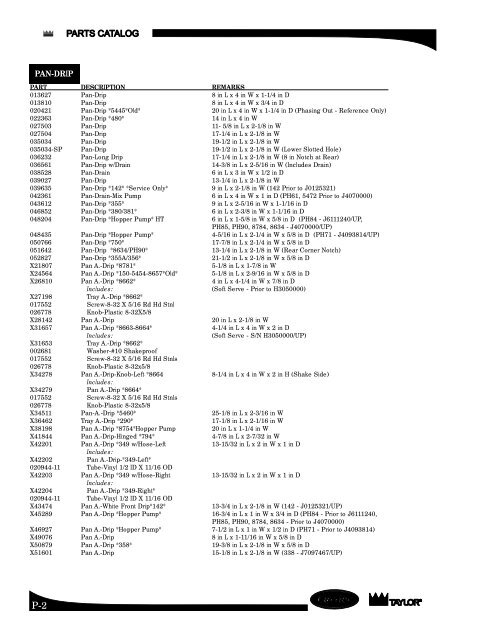 PARTS CATALOG