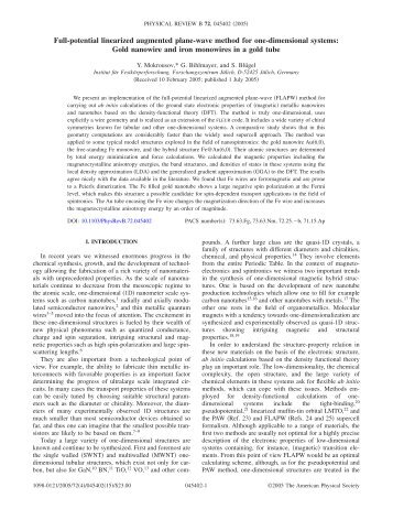 Full-potential linearized augmented plane-wave method for one ...