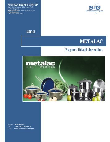 METALAC - AII Data Processing