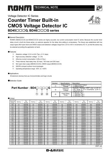 Counter Timer Built-in CMOS Voltage Detector IC
