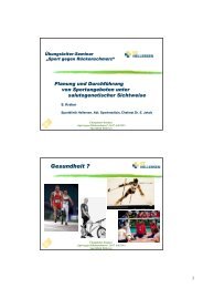 4. Planung und Durchführung von Sportangeboten unter ...