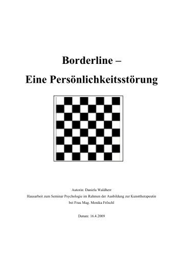 Borderline – Eine Persönlichkeitsstörung - Daniela Waldherr