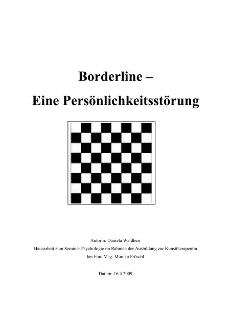 Borderline – Eine Persönlichkeitsstörung - Daniela Waldherr