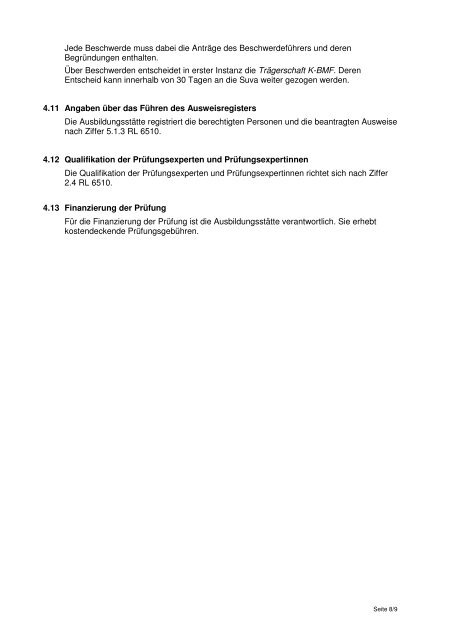 und Prüfungsreglement für Kranführer - Schweizerischer ...