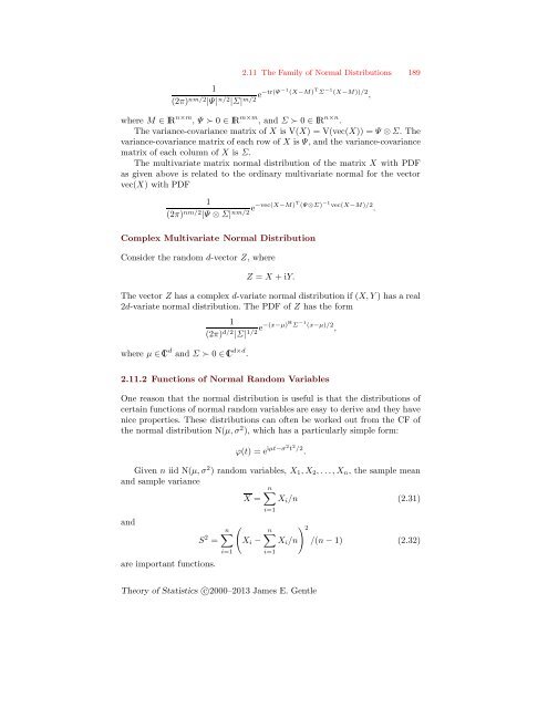 Theory of Statistics - George Mason University