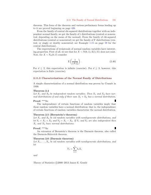 Theory of Statistics - George Mason University