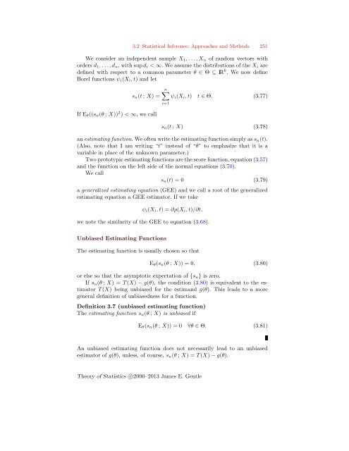 Theory of Statistics - George Mason University