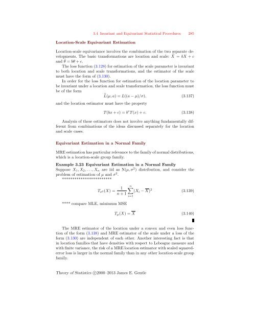 Theory of Statistics - George Mason University